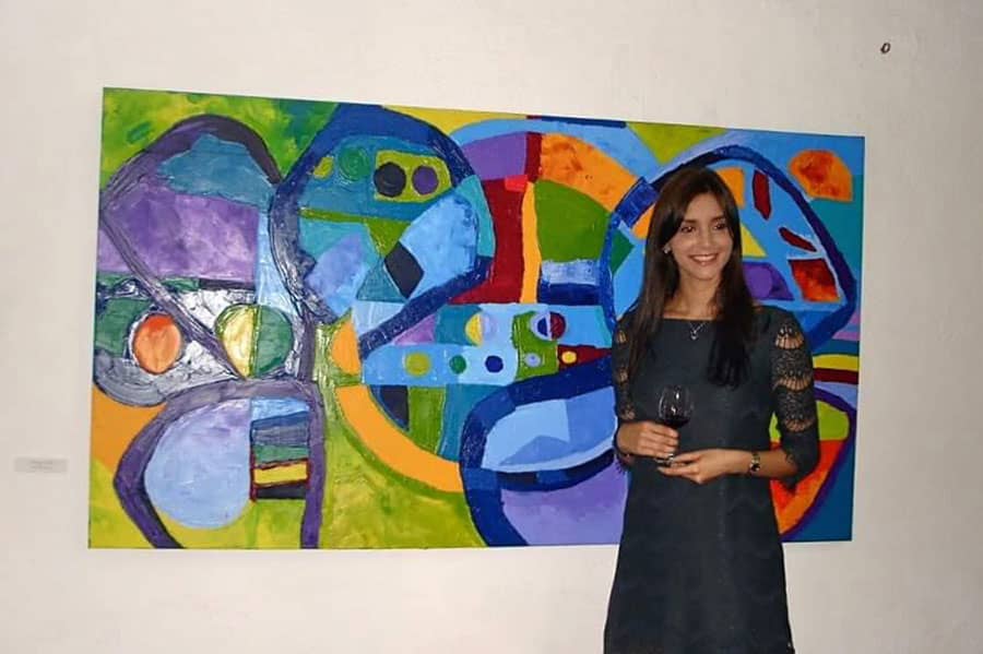Rosana Auqué featured in El Tiempo discussing her contemporary art exhibition
