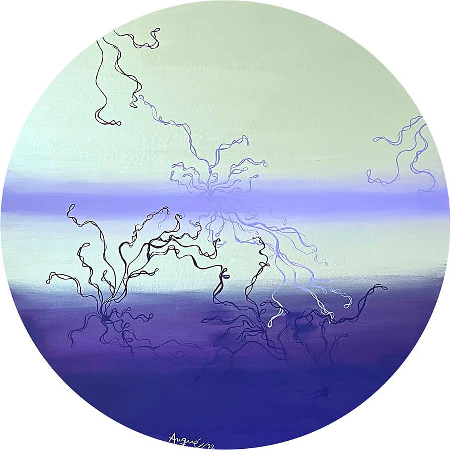 Work of the modern art artist Sierra Nevada santa marta oasis