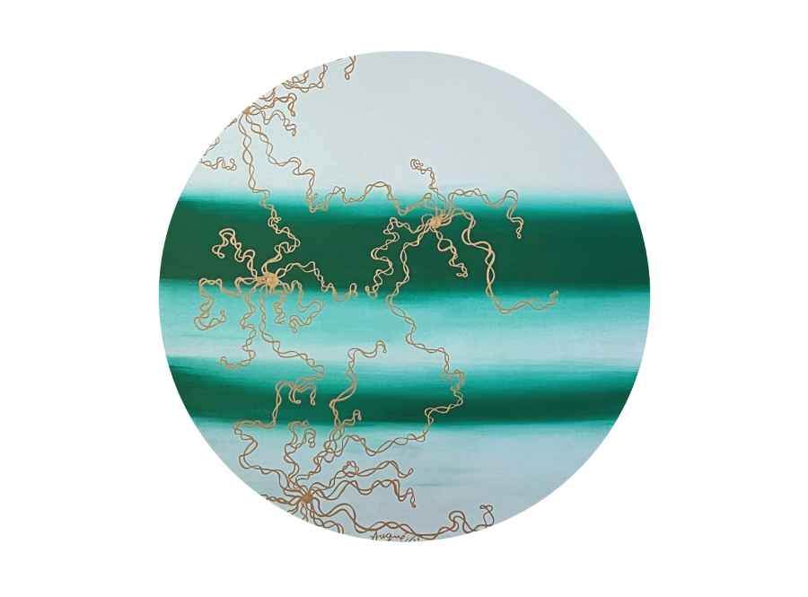 Sierra Nevada by Rosana Auqué, contemporary abstract acrylic painting on canvas, Connection Collection