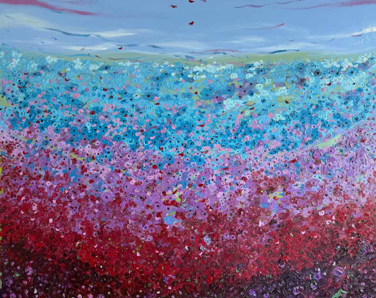 Bloom painting by Rosana Auqué - Contemporary artwork