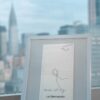 Le Bernardin Restaurant napkin transformed by Rosana Auque