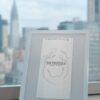 The Peninsula napkin personalized with artwork by Rosana Auque