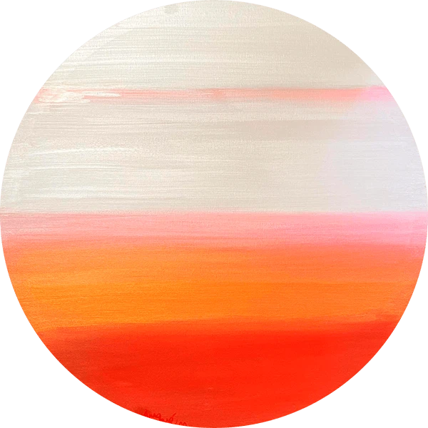 Chance-Obra-original-de-Rosana-Auqué Pintura abstracta titulada Chance por la artista contemporánea Rosana Auqué, con formas fluidas y colores vibrantes.<br />