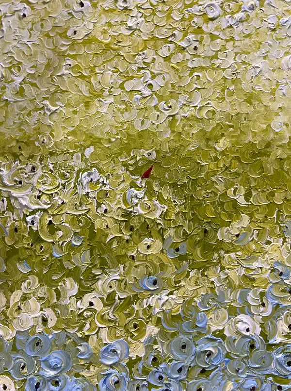 Facetune_28-08-2024-12-08-27 Earth-toned abstract painting with olive green, gray, and soft brown textures, organic contemporary artwork by Rosana Auque.