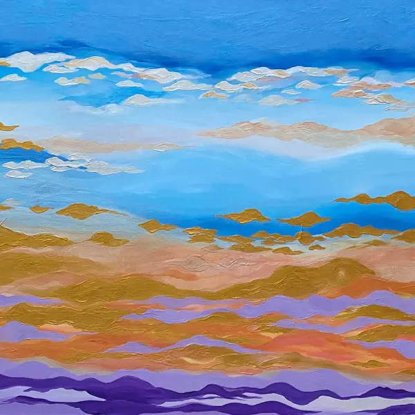 Skies and Flowers Collection painting Il Giardino del Carmine