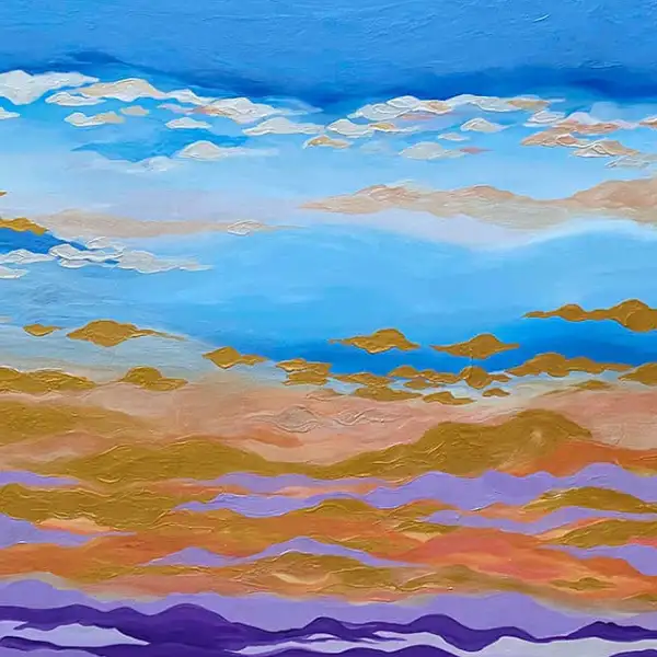 il-giardino-del-carmine-rosana-auque-skies-flowers-collection Perfecto. Vamos a hacerlo con precisión editorial y sin duplicación, alineado con la colección Skies and Flowers:</p>
<p>🔹 ALT (texto alternativo)</p>
<p>Il Giardino del Carmine by Rosana Auqué from Skies and Flowers collection, exploring sky openness and floral transformation through abstract light