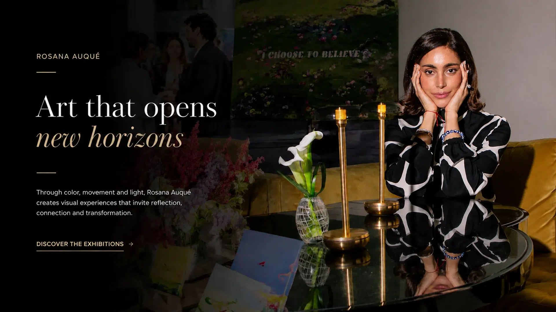 Evening of Art with Rosana Auqué at Waldorf Astoria New York opening reception